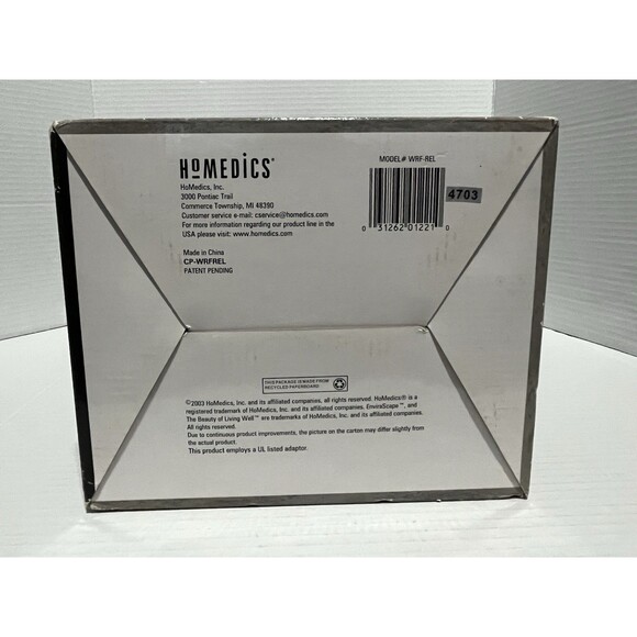 Homedics WRF-REL EnviraScape Rain Forest Fountain Relaxing Rains 2003 NEW IN BOX - Picture 6 of 10